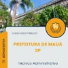 Apostila Técnico Administrativo Prefeitura de Mauá SP 2026