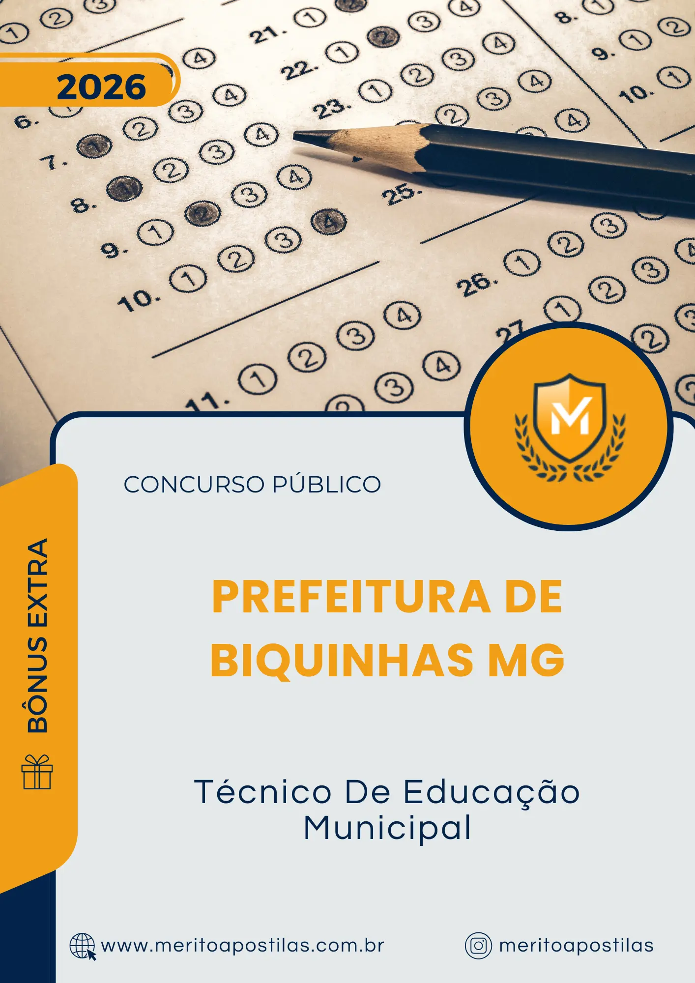 Apostila Técnico De Educação Municipal Prefeitura de Biquinhas MG 2026