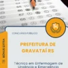 Apostila Técnico em Enfermagem de Urgência e Emergência Prefeitura de Gravataí RS 2026