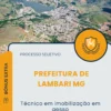 Apostila Técnico Em Imobilização Em Gesso Prefeitura de Lambari MG 2026