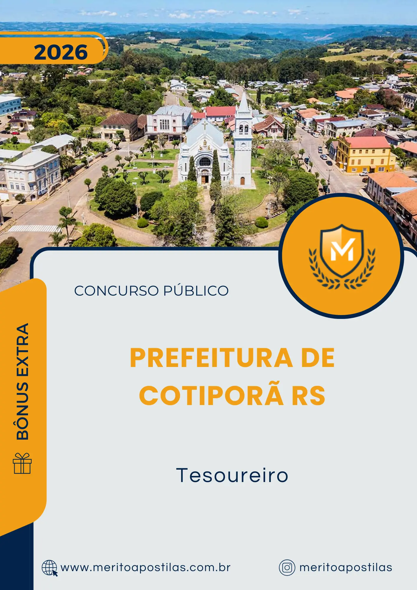 Apostila Tesoureiro Prefeitura de Cotiporã RS 2026