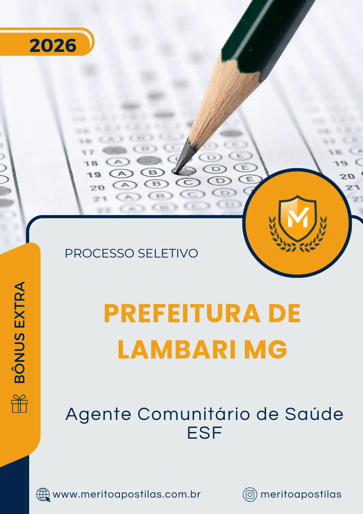Apostila Agente Comunitário de Saúde ESF Prefeitura de Lambari MG 2026