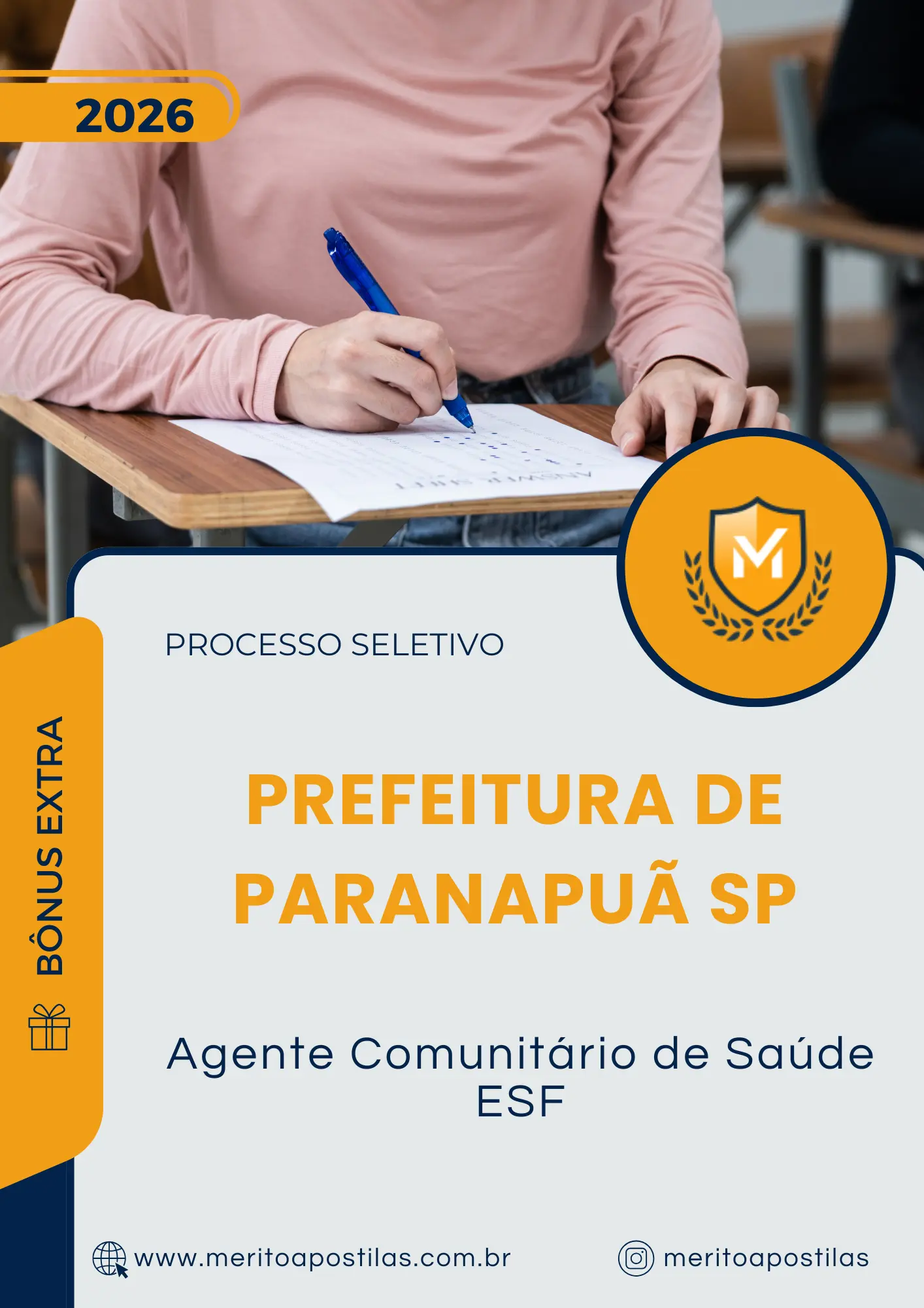 Apostila Agente Comunitário de Saúde ESF Prefeitura de Paranapuã SP 2026