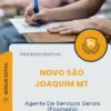 Apostila Agente De Serviços Gerais Faxineira Prefeitura de Novo São Joaquim MT 2026