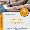 Apostila Agente De Serviços Gerais Gari Prefeitura de Novo São Joaquim MT 2026
