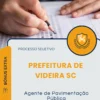 Apostila Agente de Pavimentação Pública Prefeitura de Videira SC 2026