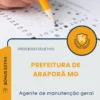 Apostila Agente De Manutenção Geral Prefeitura de Araporã MG 2026