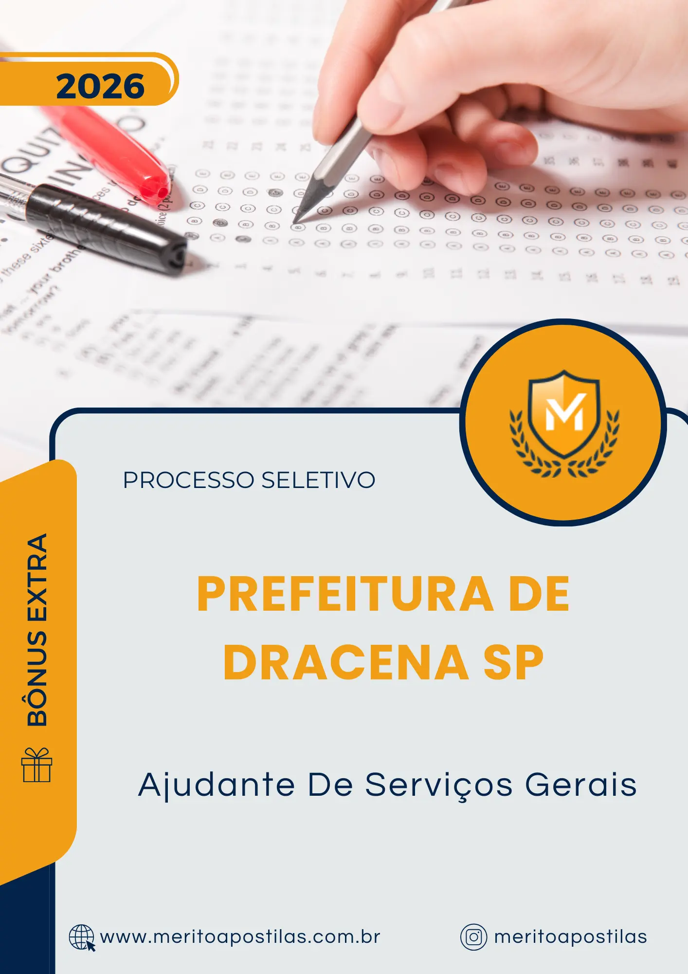 Apostila Ajudante De Serviços Gerais Prefeitura de Dracena SP 2026