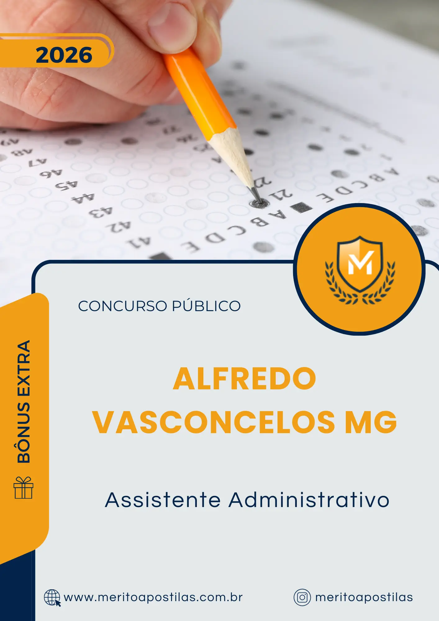 Apostila Assistente Administrativo Câmara de Alfredo Vasconcelos MG 2026