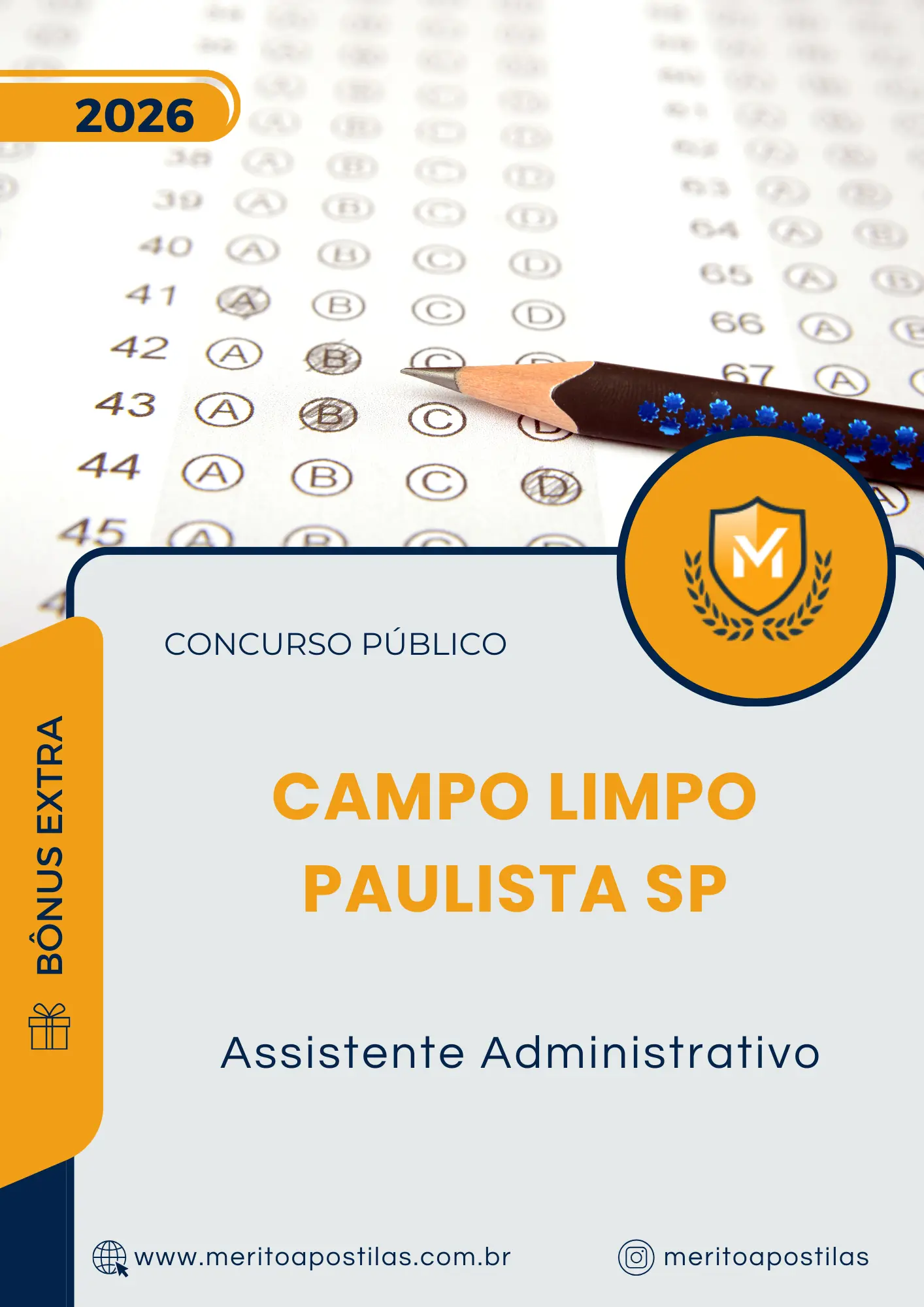 Apostila Assistente Administrativo Câmara de Campo Limpo Paulista SP 2026