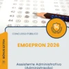 Apostila Assistente Administrativo Administração Concurso Público EMGEPRON 2026