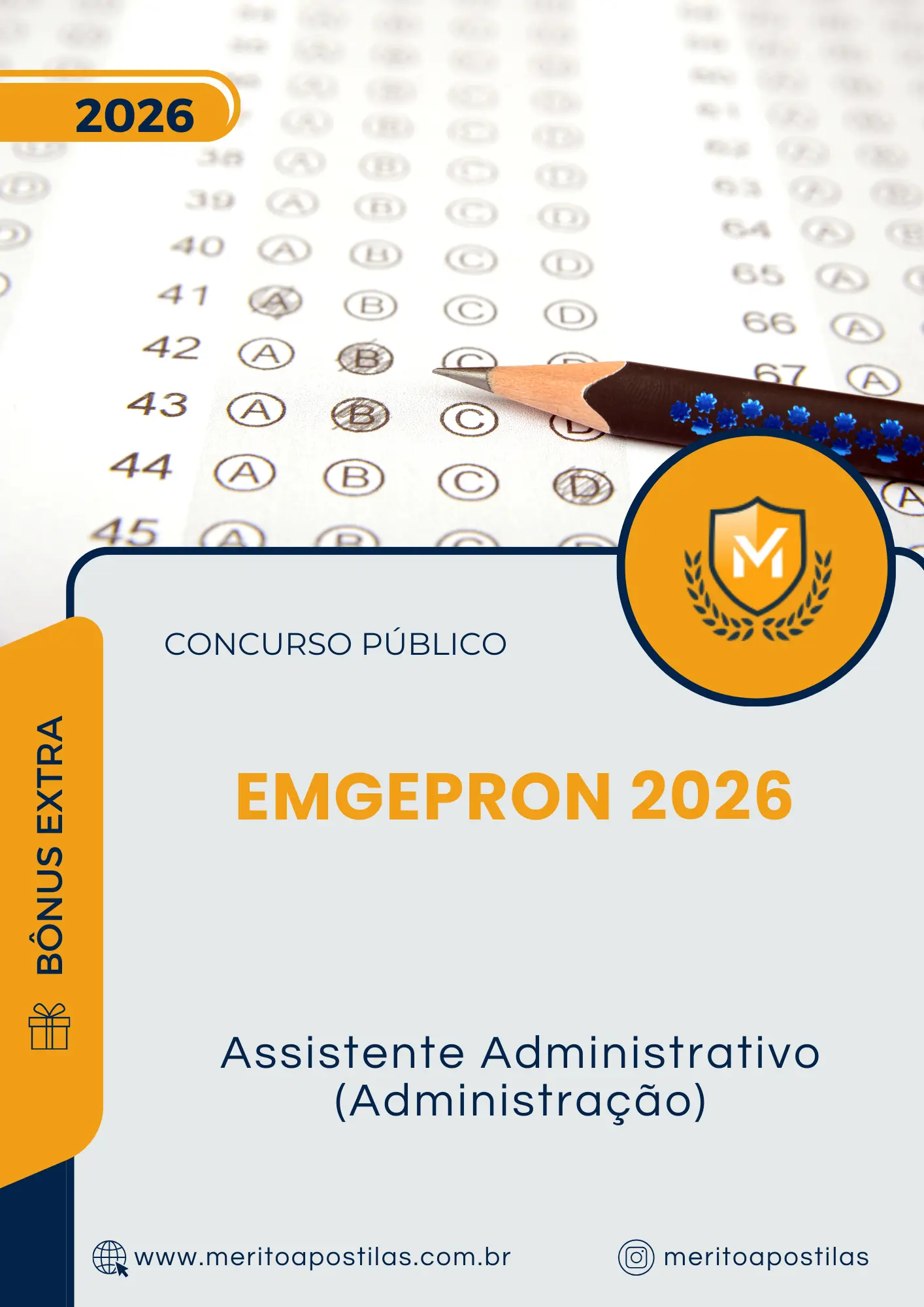 Apostila Assistente Administrativo Administração Concurso Público EMGEPRON 2026