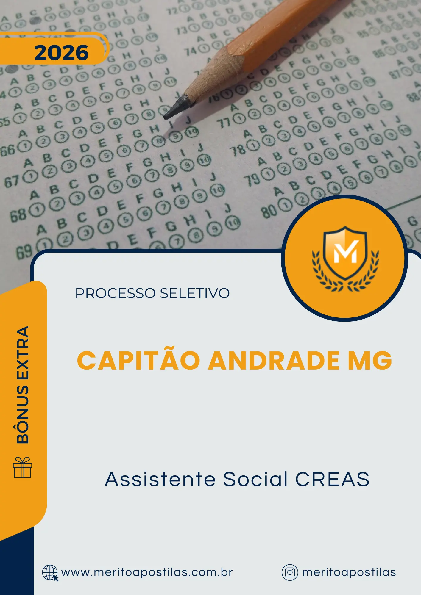 Apostila Assistente Social CREAS Prefeitura de Capitão Andrade MG 2026