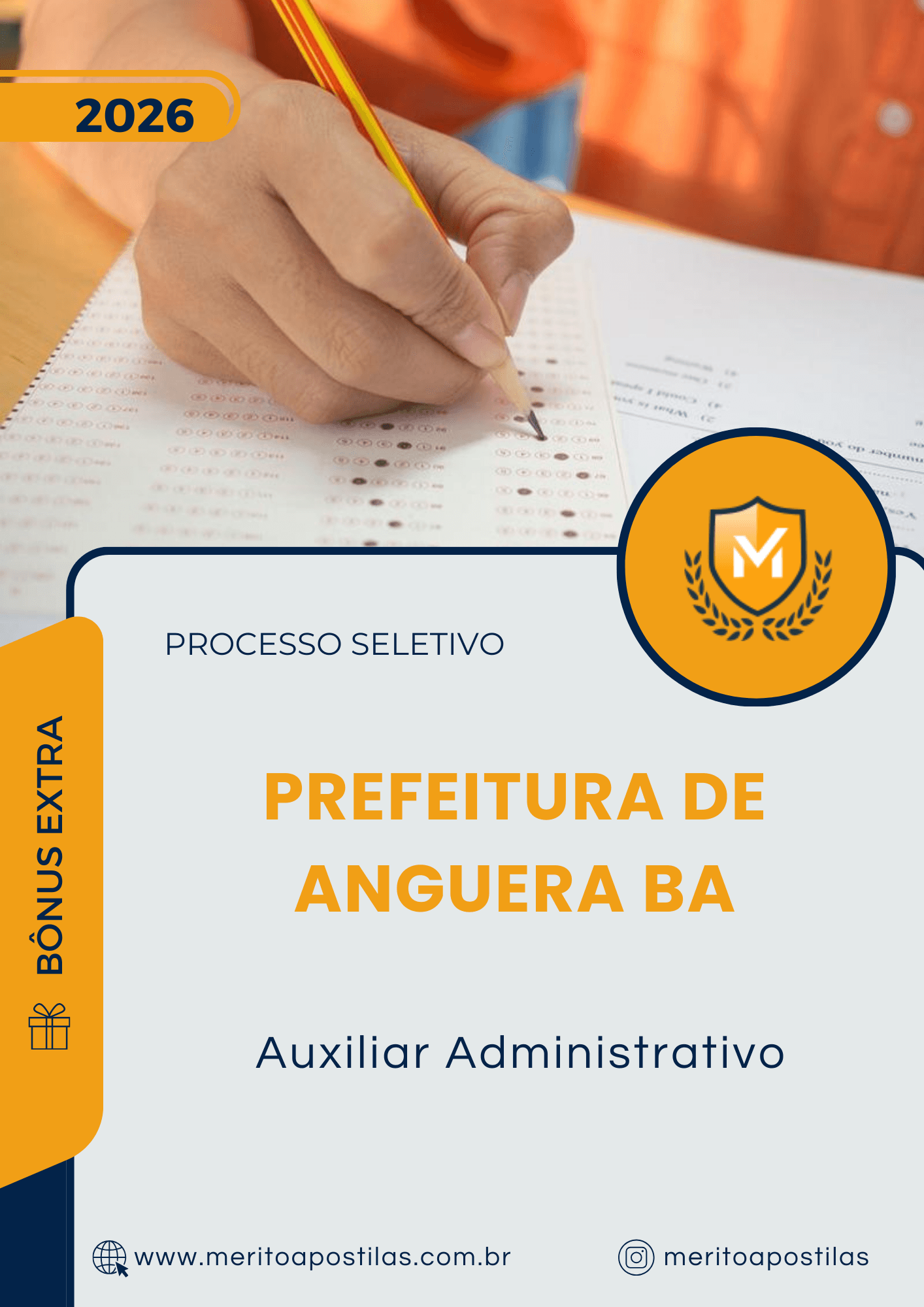 Apostila Auxiliar Administrativo Prefeitura de Anguera BA 2026