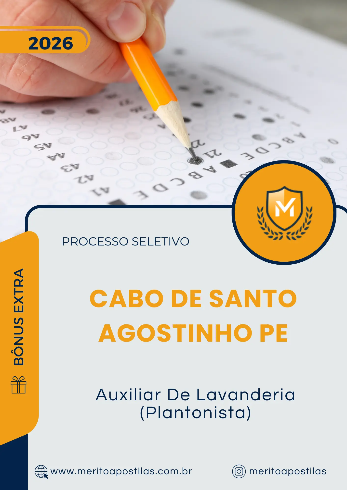 Apostila Auxiliar De Lavanderia Plantonista Prefeitura de Cabo de Santo Agostinho PE 2026