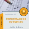 Apostila Auxiliar de Ensino Prefeitura de Rio do Oeste SC 2026