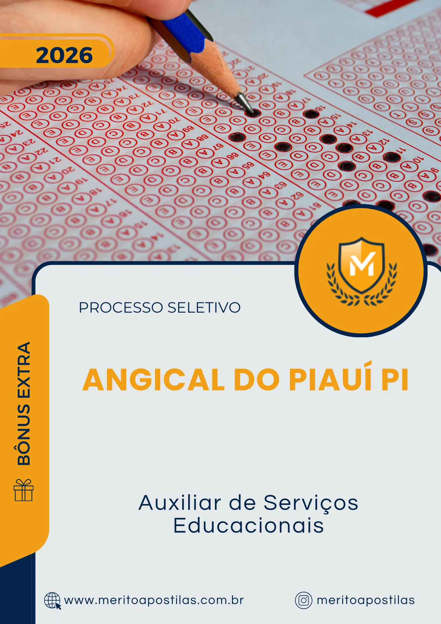 Apostila Auxiliar de Serviços Educacionais Prefeitura de Angical do Piauí PI 2026