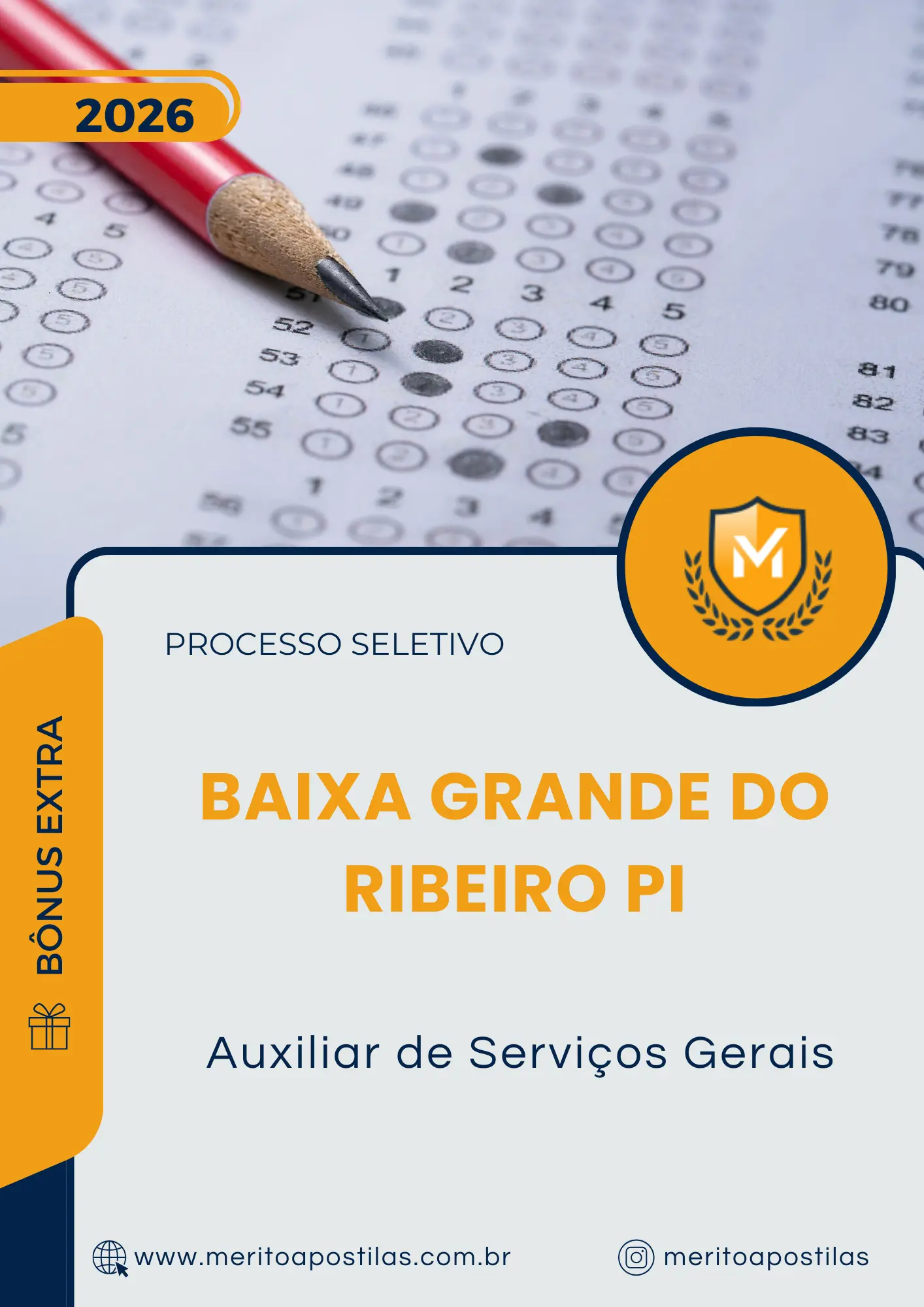 Apostila Auxiliar de Serviços Gerais Prefeitura de Baixa Grande do Ribeiro PI 2026