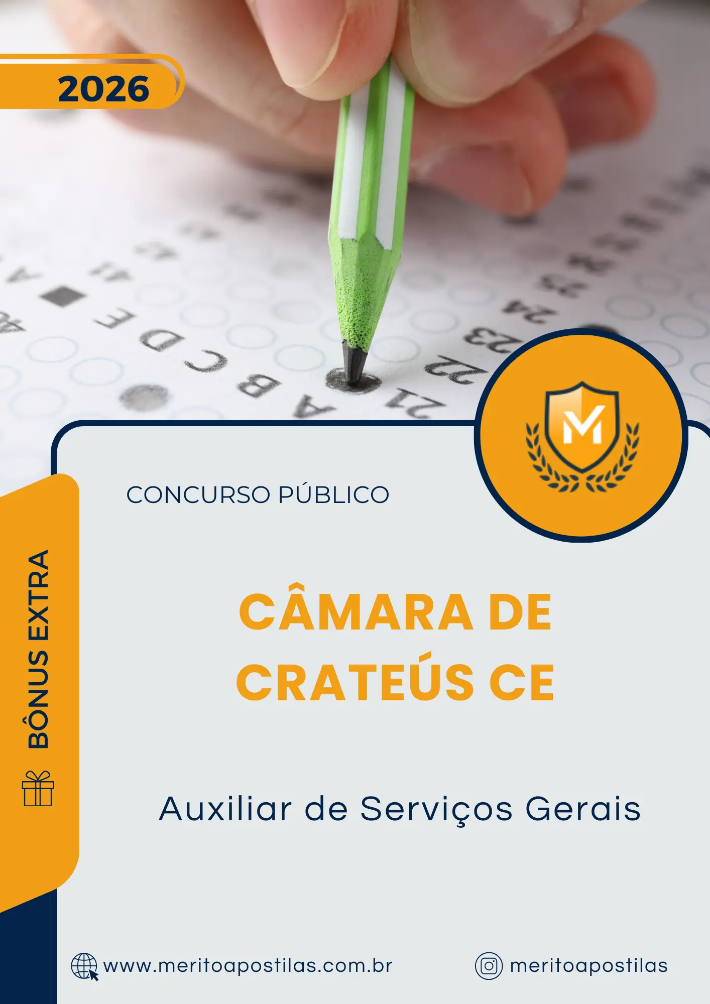 Apostila Auxiliar de Serviços Gerais Câmara de Crateús CE 2026