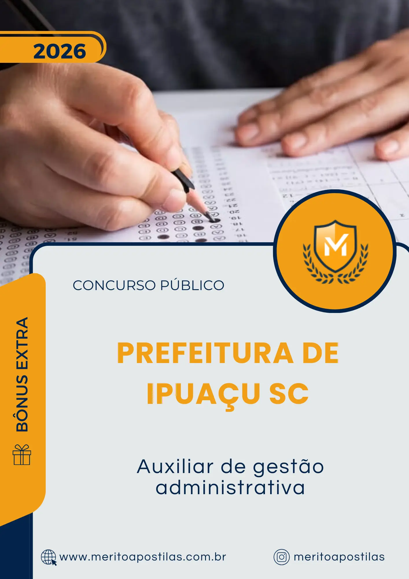 Apostila Auxiliar de Gestão Administrativa Prefeitura de Ipuaçu SC 2026