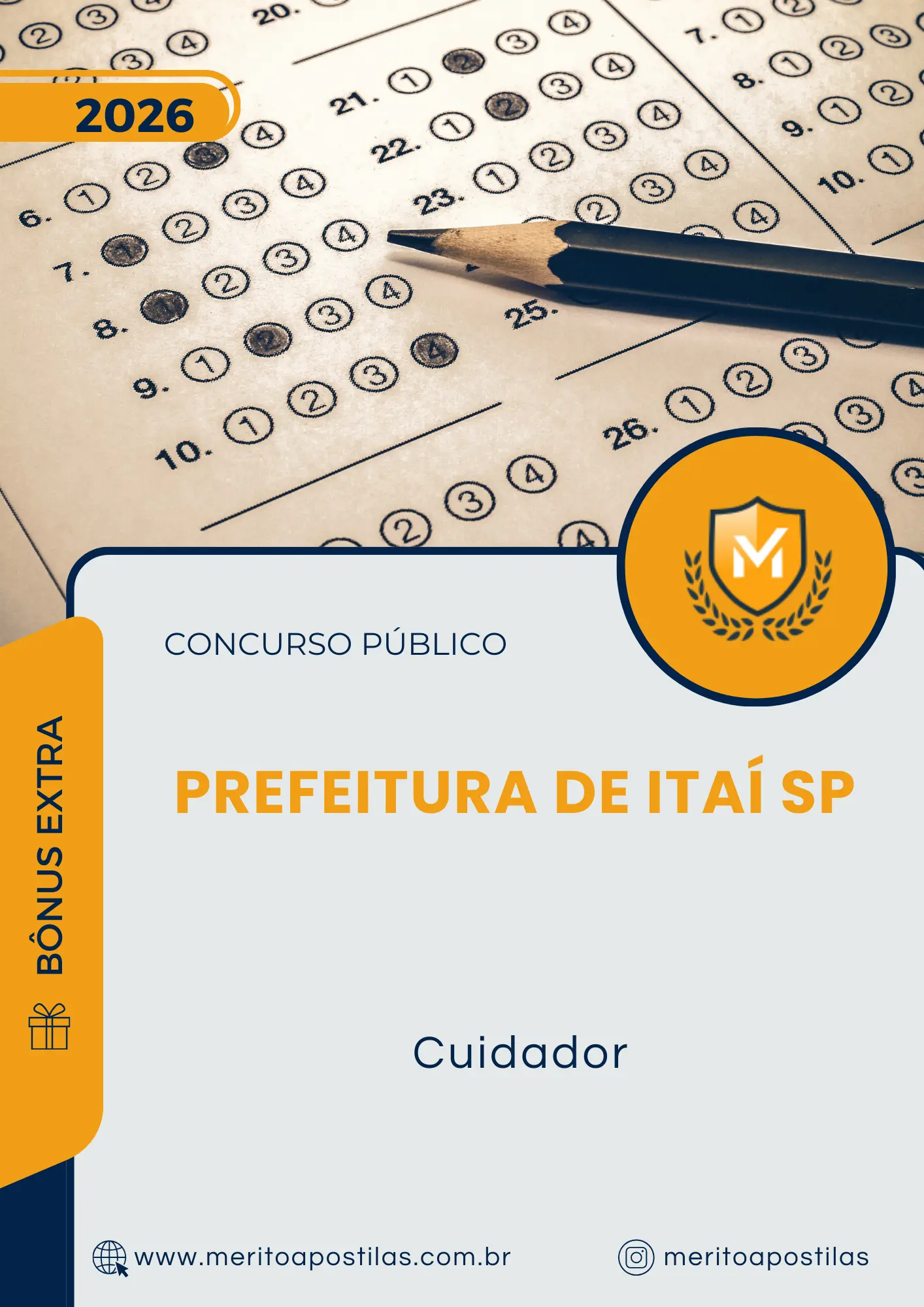 Apostila Cuidador Prefeitura de Itaí SP 2026