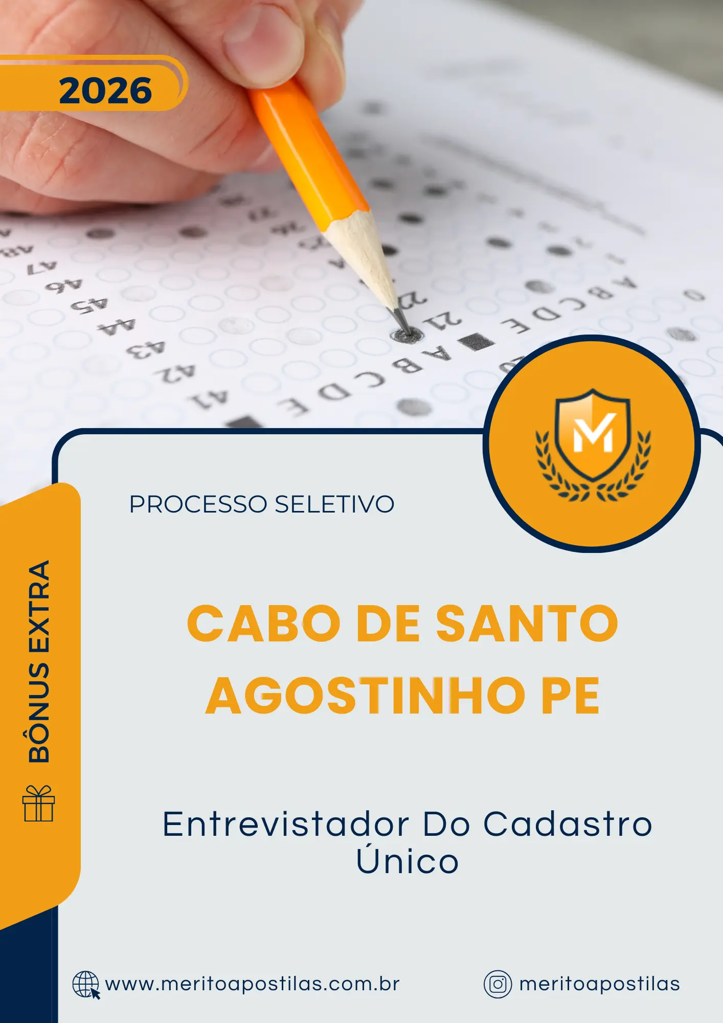 Apostila Entrevistador Do Cadastro Único Prefeitura de Cabo de Santo Agostinho PE 2026