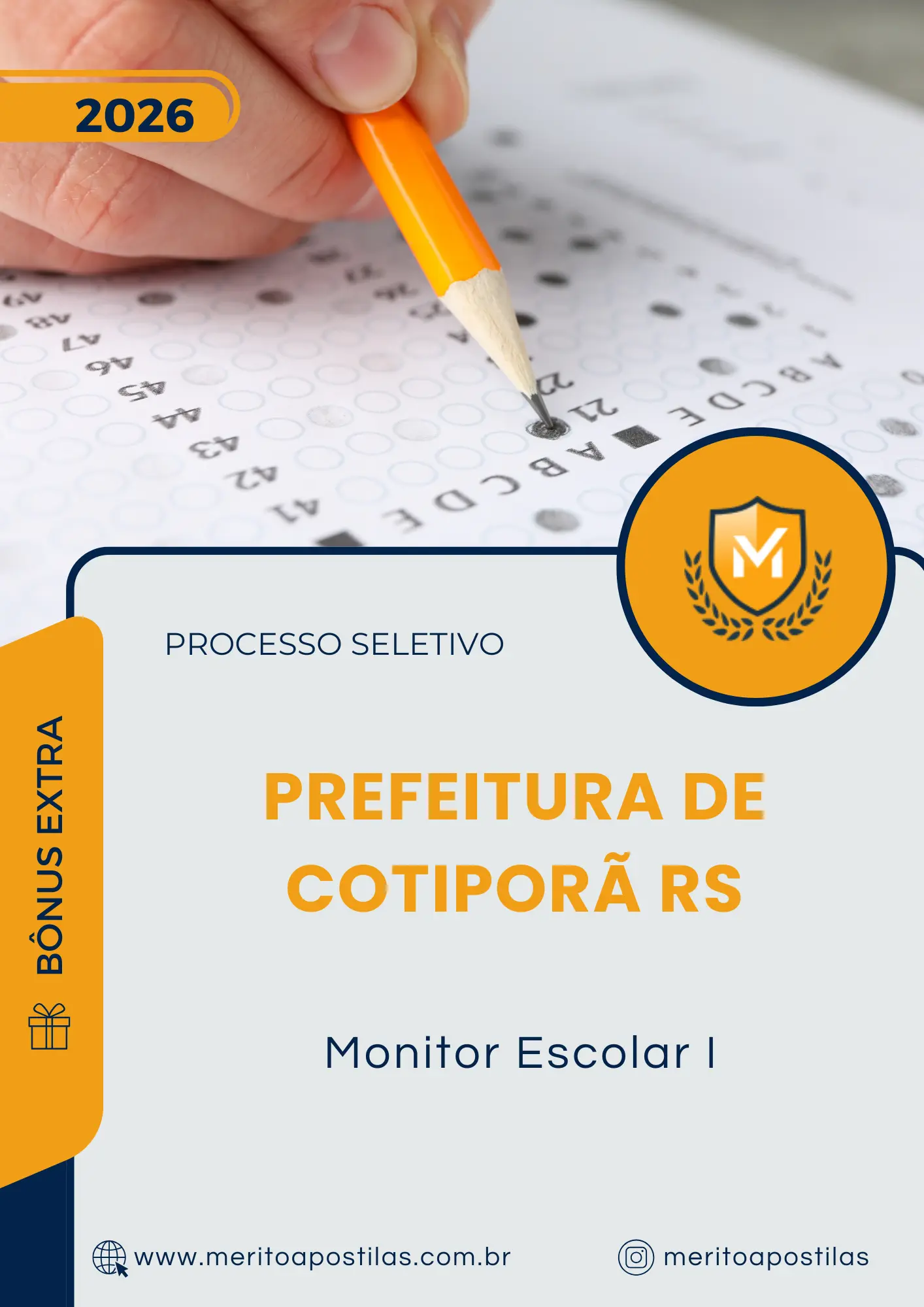 Apostila Monitor Escolar I Prefeitura de Cotiporã RS 2026