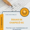 Apostila Monitor com Habilidades em Artesanato Prefeitura de Águas de Chapecó SC 2026