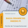 Apostila Monitor de Transporte Escolar Prefeitura de Baixa Grande do Ribeiro PI 2026