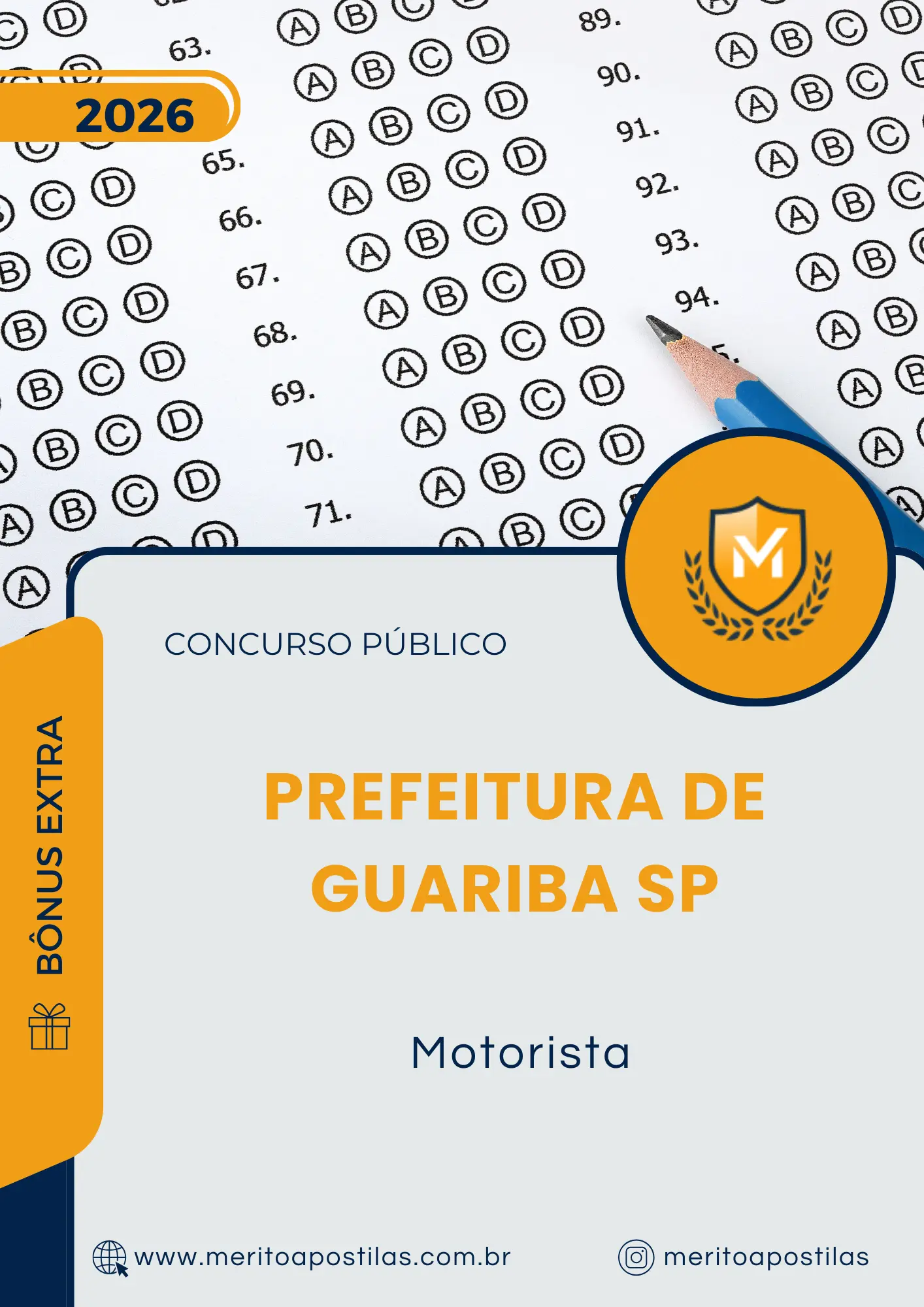 Apostila Motorista Prefeitura de Guariba SP 2026