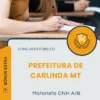 Apostila Motorista CNH A B Prefeitura de Carlinda MT 2026
