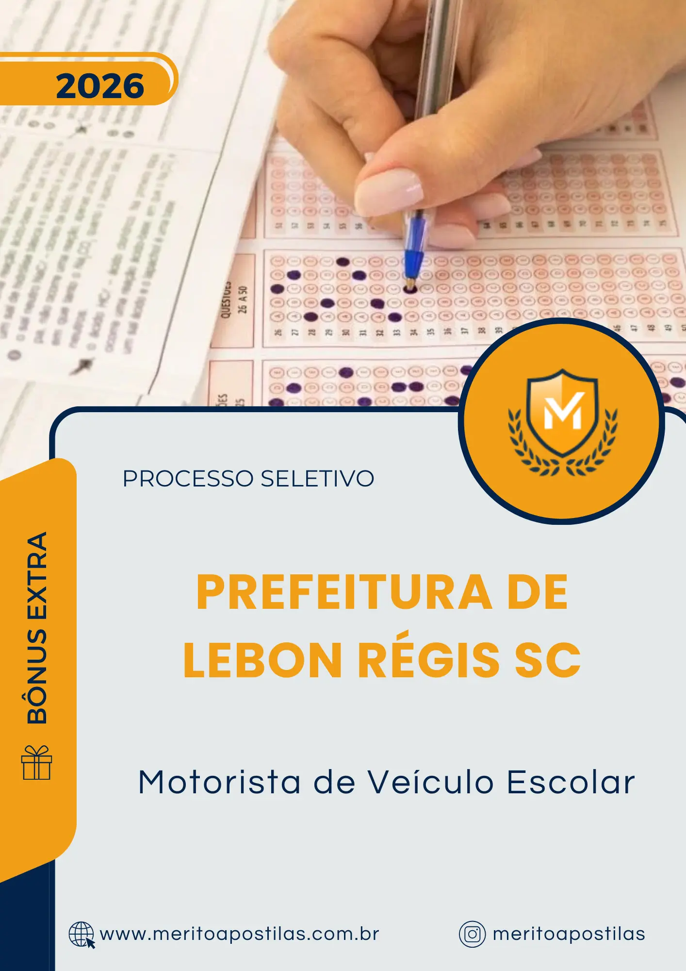 Apostila Motorista de Veículo Escolar Prefeitura de Lebon Régis SC 2026