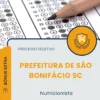Apostila Nutricionista Prefeitura de São Bonifácio SC 2026