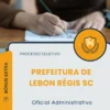 Apostila Oficial Administrativo Prefeitura de Lebon Régis SC 2026