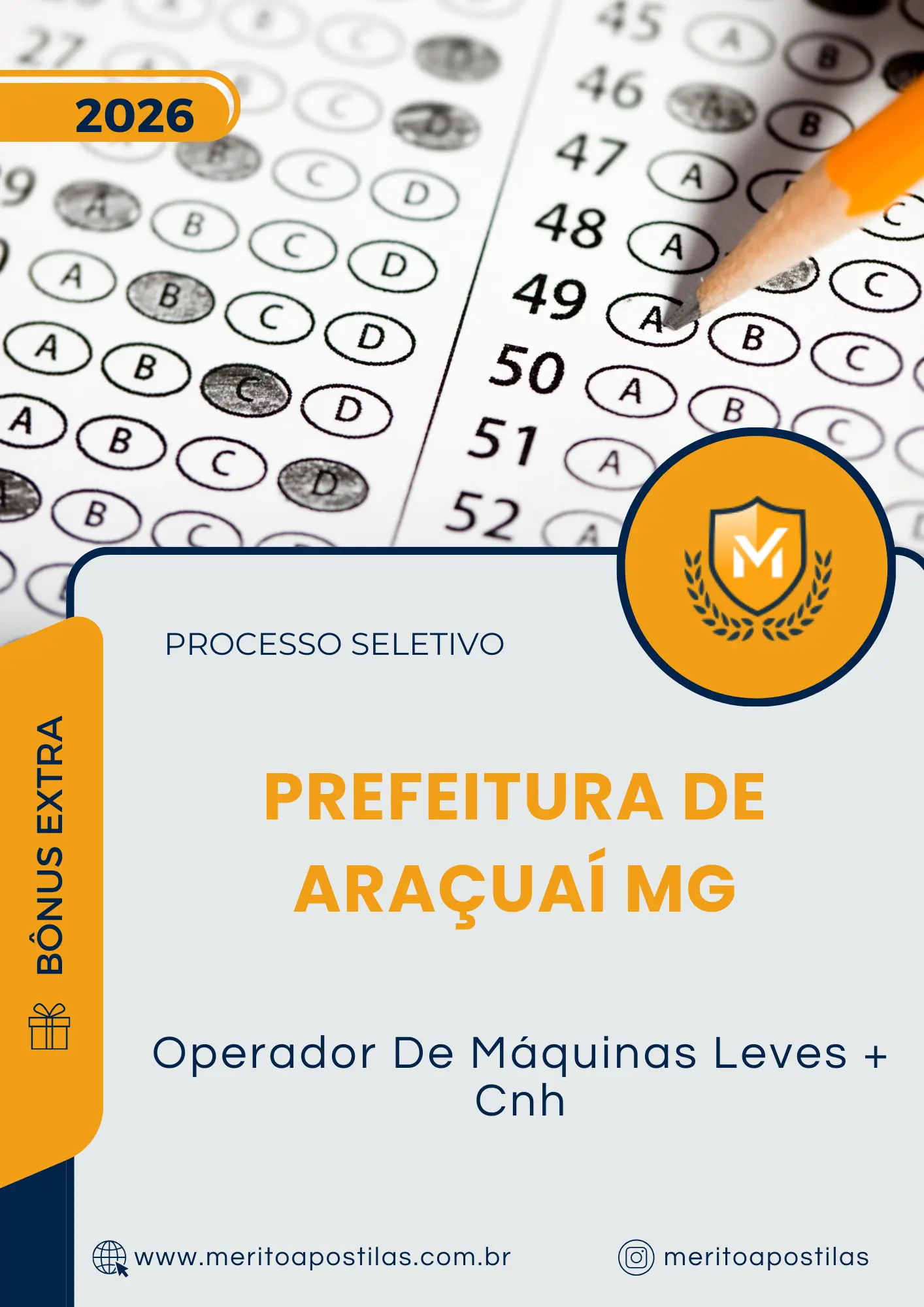 Apostila Operador De Máquinas Leves Cnh Prefeitura de Araçuaí MG 2026