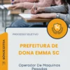 Apostila Operador De Maquinas Pesadas Prefeitura de Dona Emma SC 2026