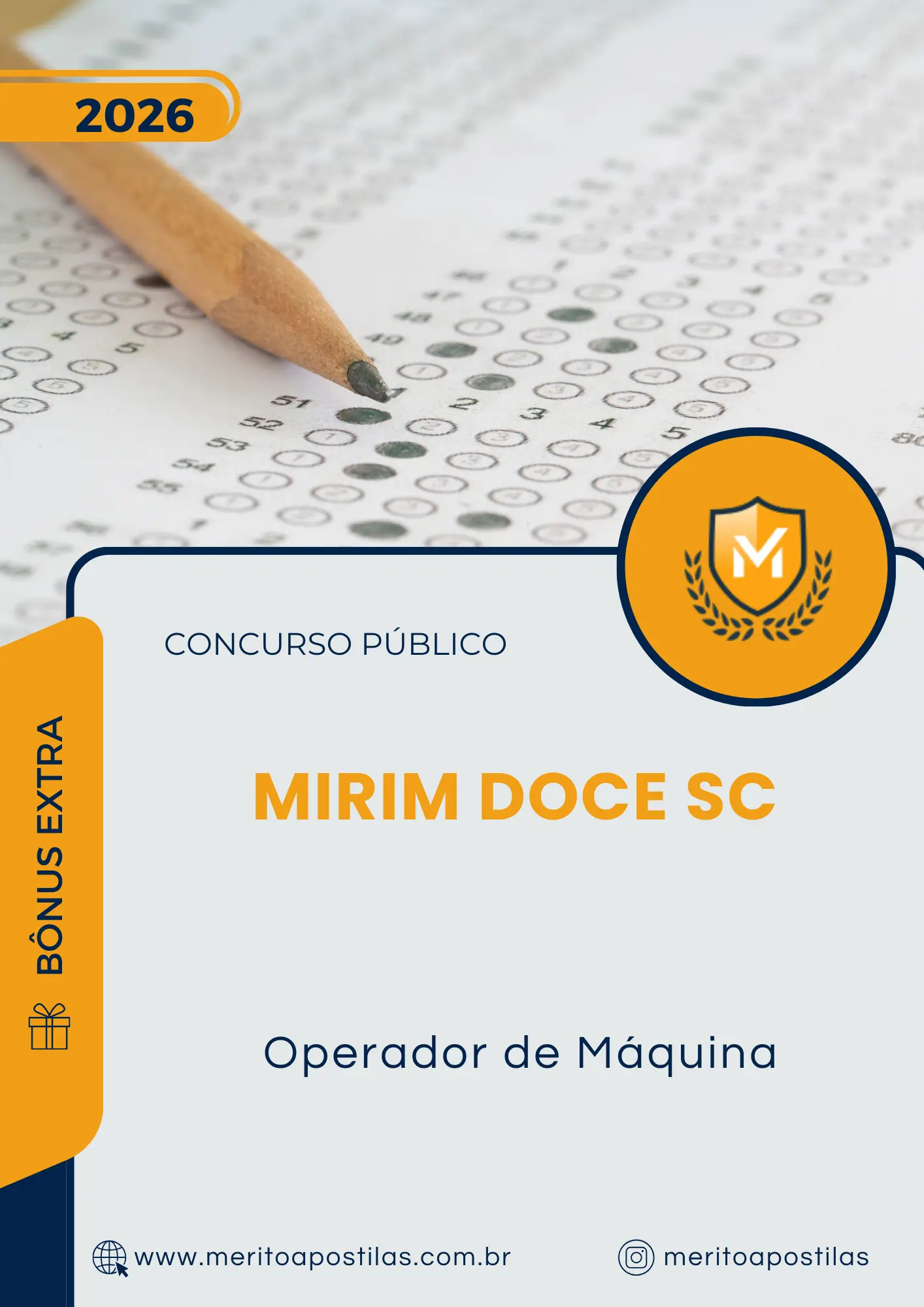 Apostila Operador de Máquina Prefeitura de Mirim Doce SC 2026