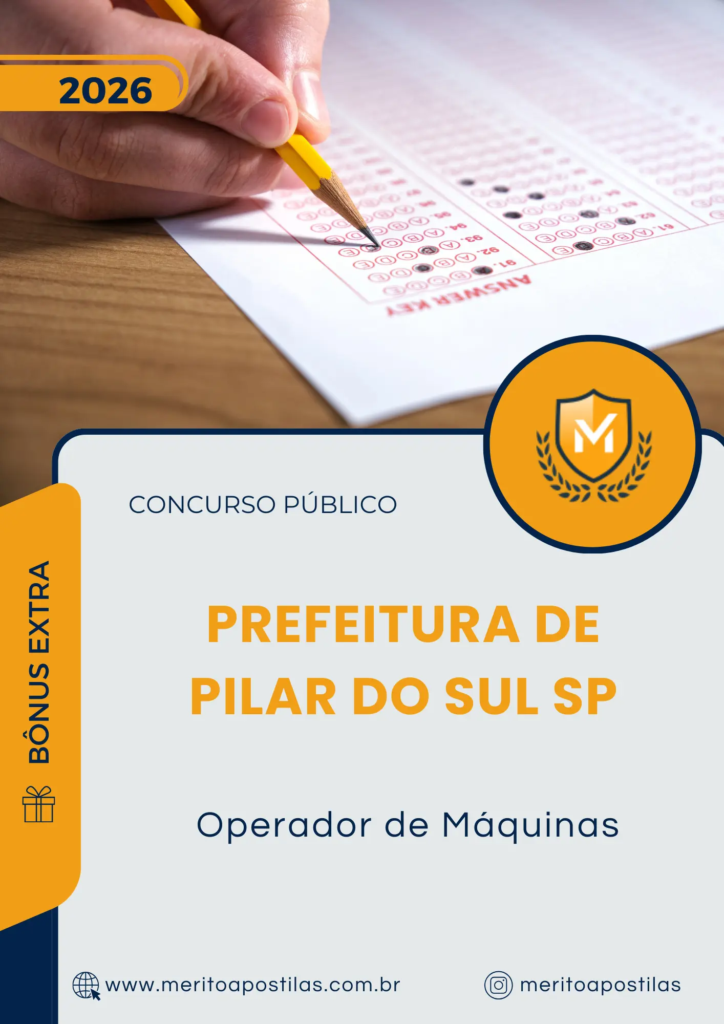 Apostila Operador de Máquinas Prefeitura de Pilar do Sul SP 2026