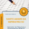Apostila Operador de Máquinas e Equipamentos BOBCAT Prefeitura de Santo Amaro da Imperatriz SC 2026