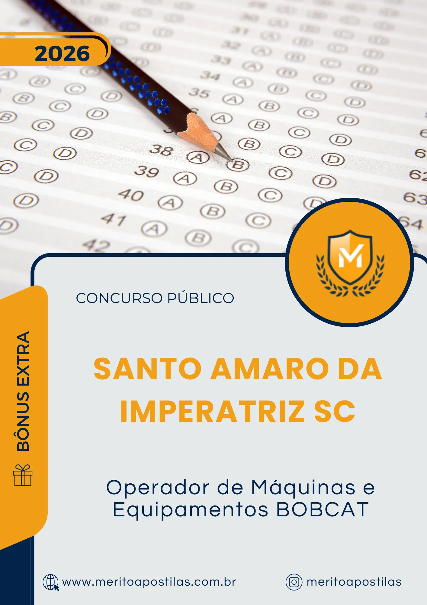 Apostila Operador de Máquinas e Equipamentos BOBCAT Prefeitura de Santo Amaro da Imperatriz SC 2026