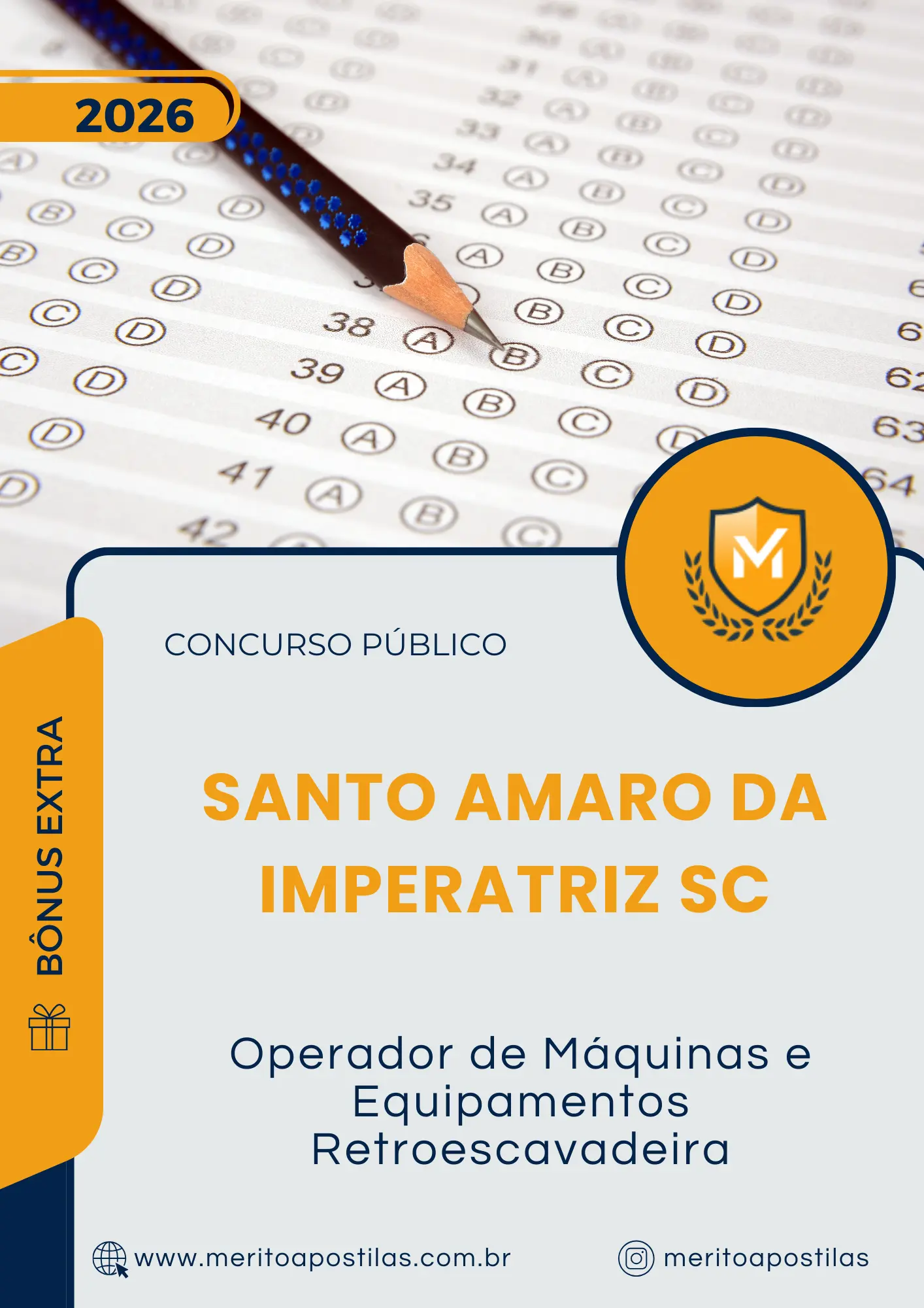 Apostila Operador de Máquinas e Equipamentos Retroescavadeira Prefeitura de Santo Amaro da Imperatriz SC 2026