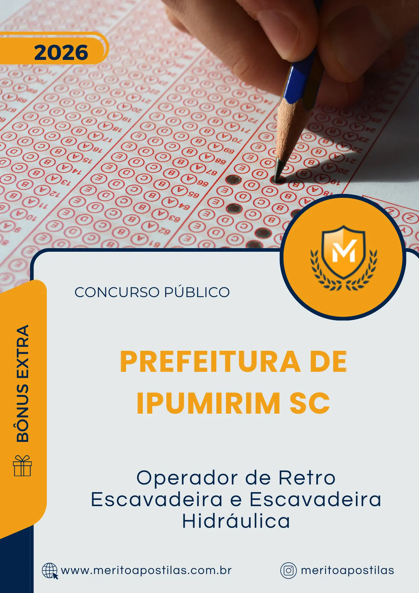 Apostila Operador de Retro Escavadeira e Escavadeira Hidráulica Prefeitura de Ipumirim SC 2026