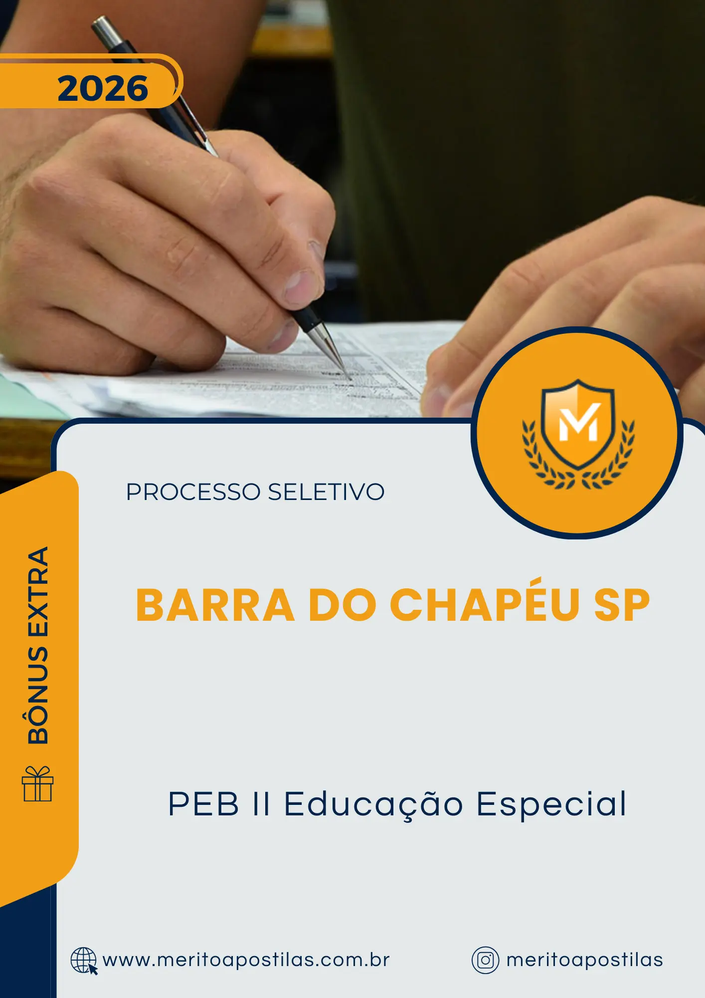 Apostila PEB II Educação Especial Prefeitura de Barra do Chapéu SP 2026