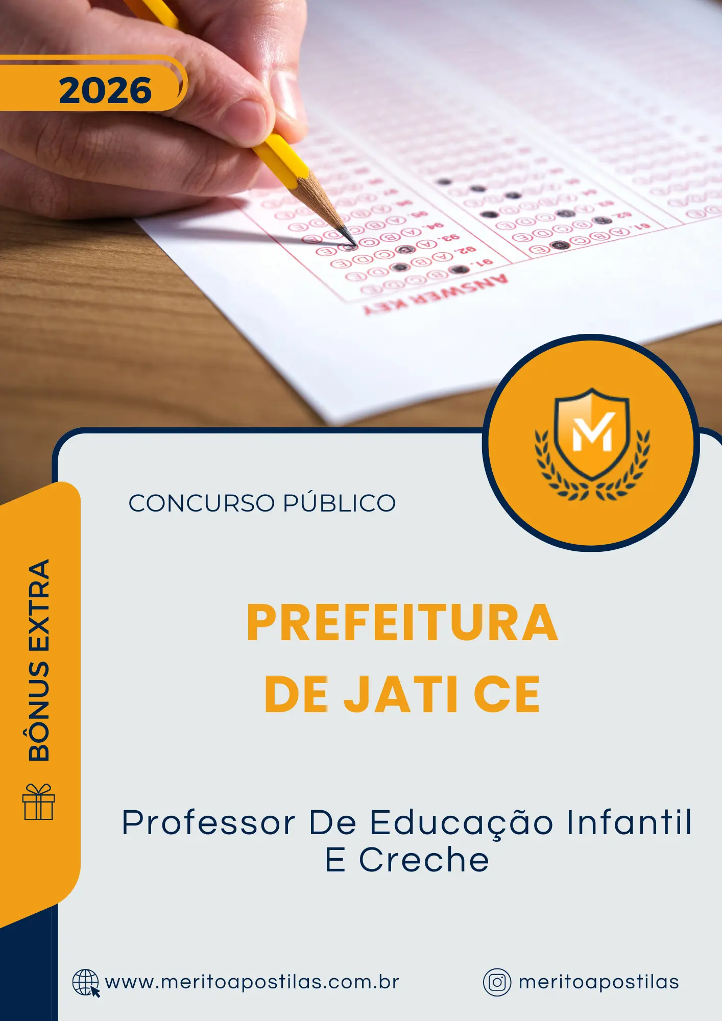 Apostila Professor De Educação Infantil E Creche Prefeitura de Jati CE 2026