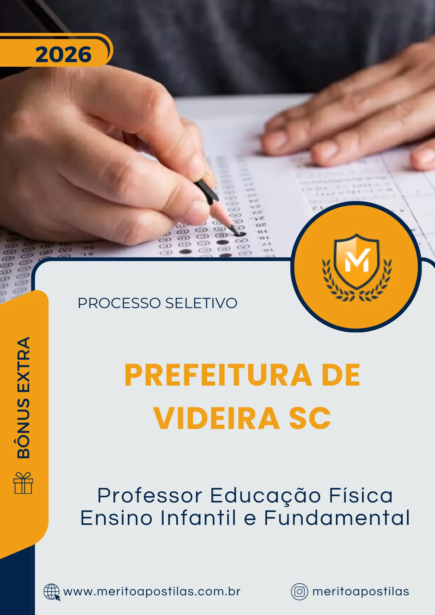 Apostila Professor Educação Física Ensino Infantil e Fundamental Prefeitura de Videira SC 2026