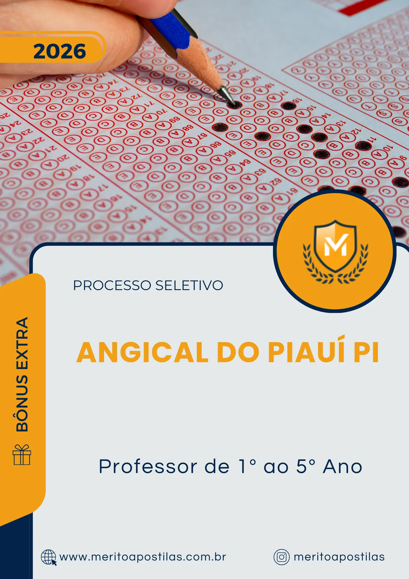 Apostila Professor de 1 ao 5 Ano Prefeitura de Angical do Piauí PI 2026