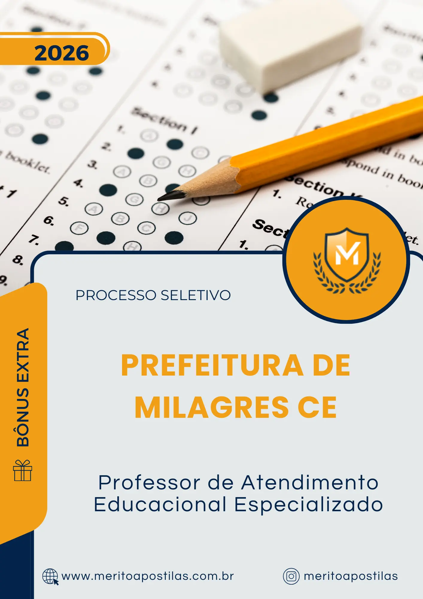 Apostila Professor de Atendimento Educacional Especializado Prefeitura de Milagres CE 2026