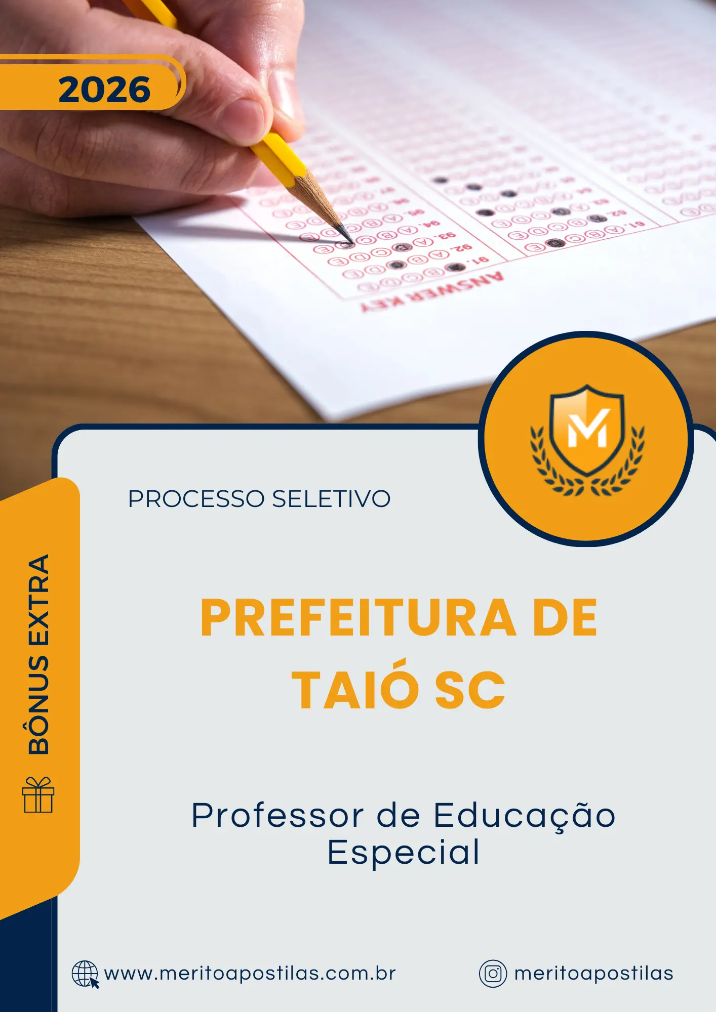 Apostila Professor de Educação Especial Prefeitura de Taió SC 2026
