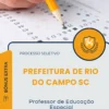 Apostila Professor de Educação Especial Prefeitura de Rio do Campo SC 2026