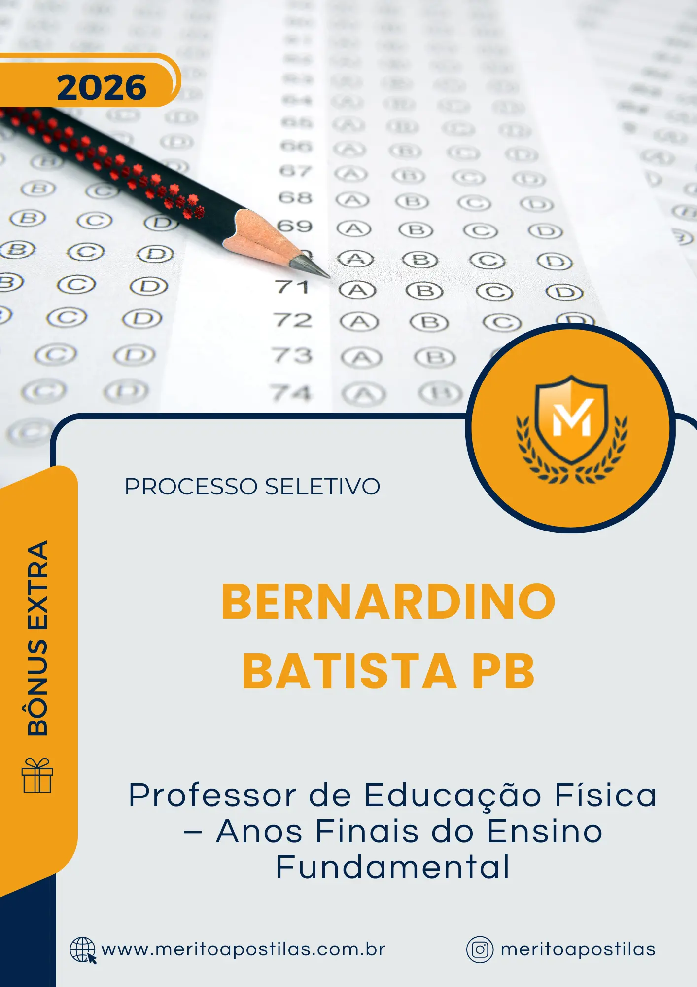 Apostila Professor de Educação Física Anos Finais do Ensino Fundamental Prefeitura de Bernardino Batista PB 2026